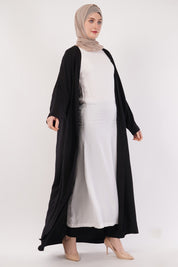 Black Open Abaya