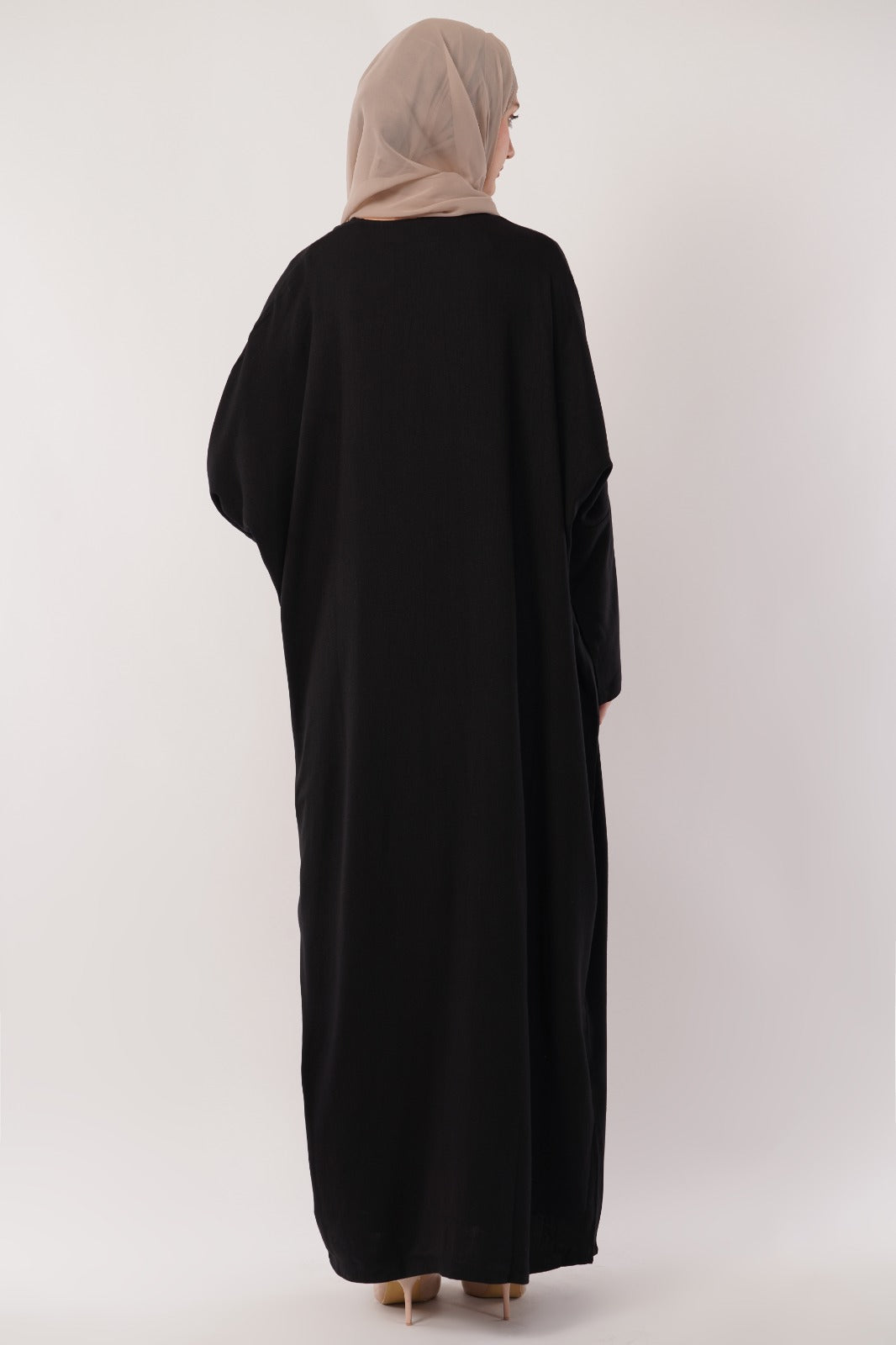 Black Open Abaya