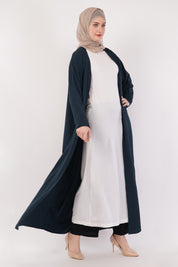 Teal Blue Open Abaya