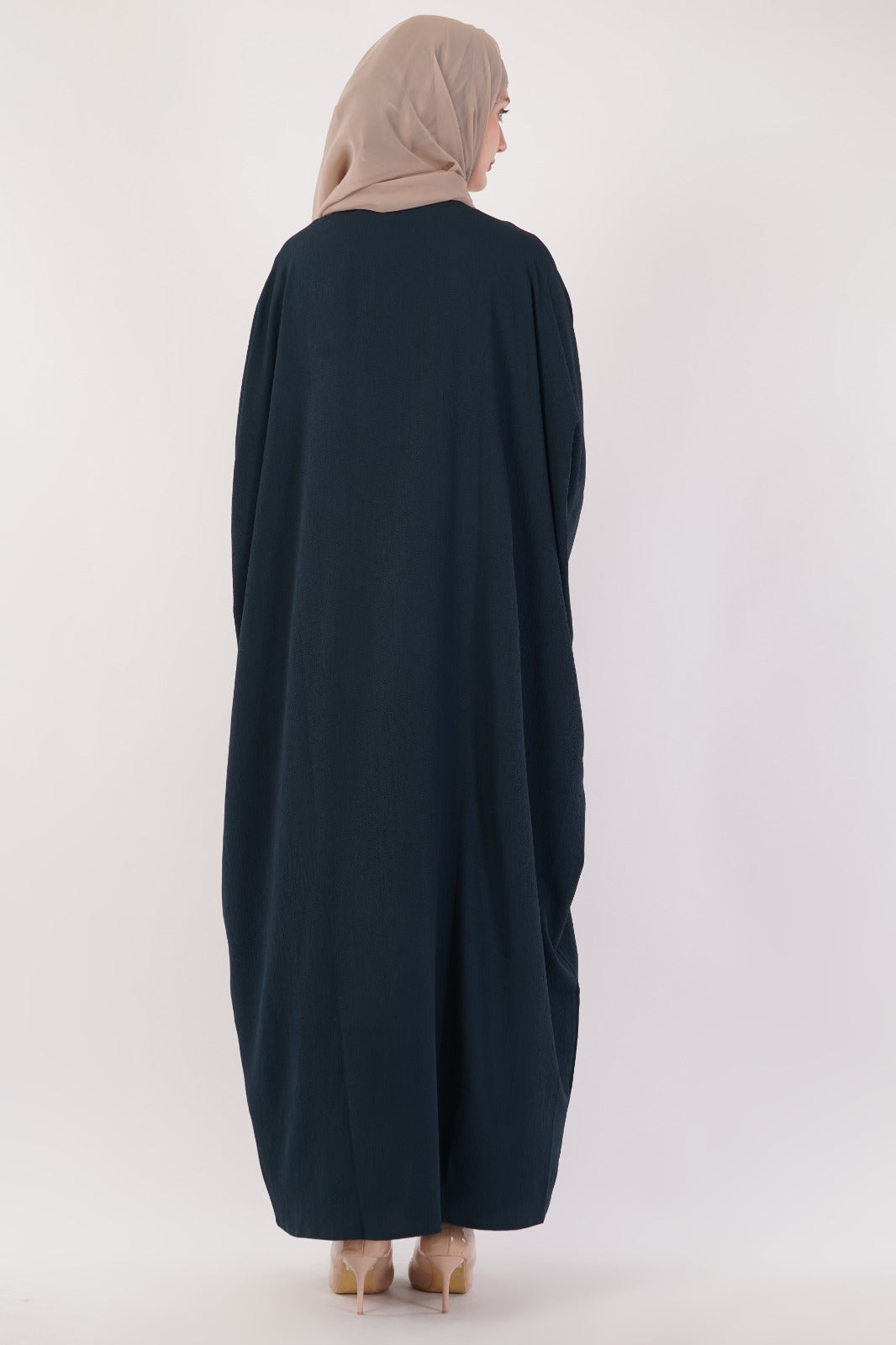 Teal Blue Open Abaya