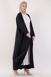 Navy Blue Open Abaya