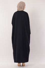Navy Blue Open Abaya