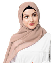 Natural Beige Poly Georgette Scarf