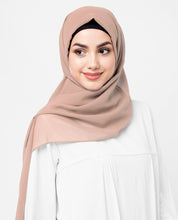 Natural Beige Poly Georgette Scarf