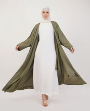 Green Open Abaya