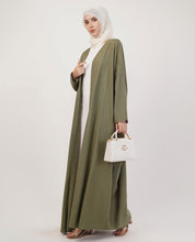 Green Open Abaya