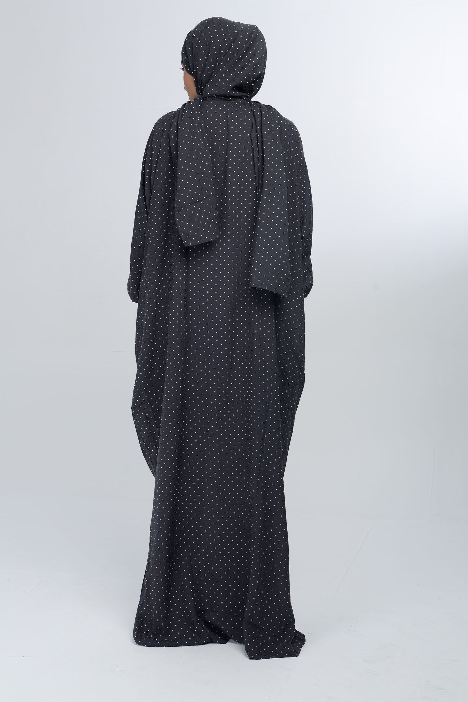 Grey Polka Dot Salah Dress