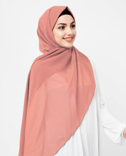 Bridal Rose Pink Poly Georgette Scarf