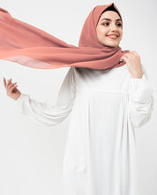 Bridal Rose Pink Poly Georgette Scarf