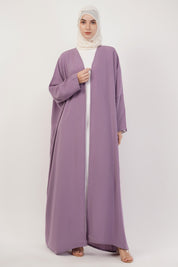 Purple Open Abaya